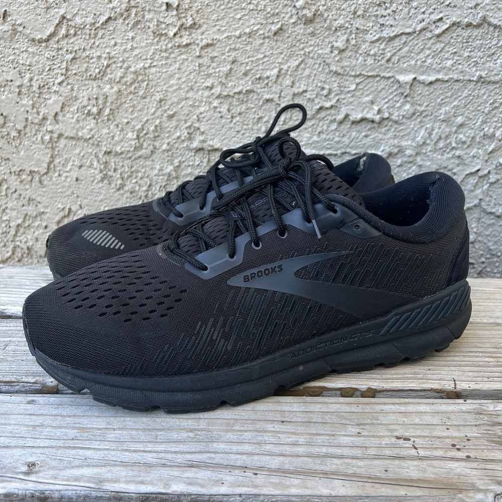 Brooks Shoes Men Size 12.5 Wide Addiction GTS 15 Black Athletic Running